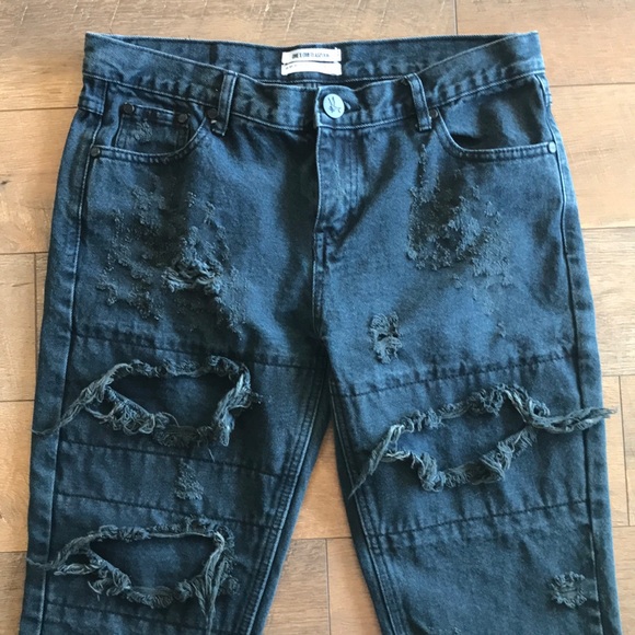 one teaspoon awesome baggies black jeans Sz 29 - Picture 7 of 12